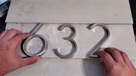 how to install house numbers